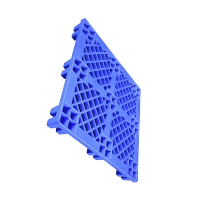 พาเลทพลาสติก HDPE Nestable สีน้ำเงิน 2000Kg แท่นวางสินค้าแบบคงที่ 1100 X 1100 X 145