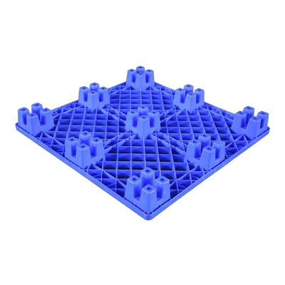 พาเลทพลาสติก HDPE Nestable สีน้ำเงิน 1100 X 1100 600Kg โหลดแบบไดนามิกสำหรับการแพทย์