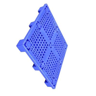 โรงงานผลิตอาหารพาเลทพลาสติกแบน 1000 X 1000 X 140 Blue HDPE 0.6T Load