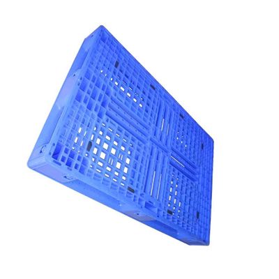 พาเลทพลาสติก PE สีน้ำเงิน 1200 X 800 SGS ทนต่อการกัดกร่อนหกทาง