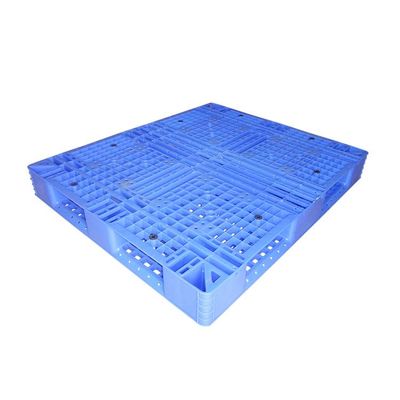 พาเลทพลาสติก PET แบบพลิกกลับด้านได้ สีฟ้า 130 X 110cm