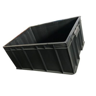 กล่องเก็บของพลาสติกสีดำ ESD 54x42 เป็นมิตรกับสิ่งแวดล้อมรีไซเคิลได้