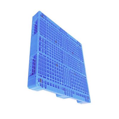 43.3X43.3 ' พาเลทพลาสติก PE วางซ้อนกันได้สีน้ำเงิน 5000Kg สำหรับการจัดเก็บลอจิสติกส์