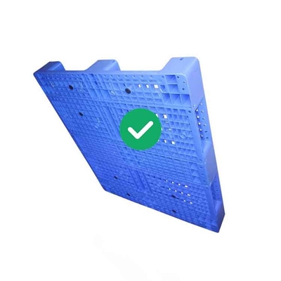 พาเลทพลาสติกซ้อนได้ 2T ที่ถูกสุขอนามัย 1300X1100 PE สำหรับอุตสาหกรรมอาหาร