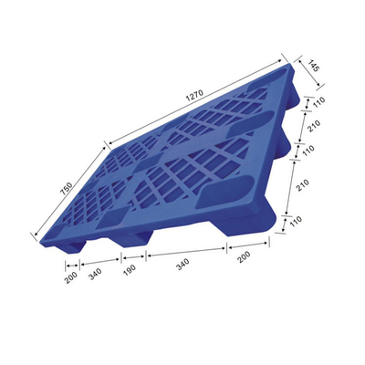 1270x750 คลังสินค้าพาเลทพลาสติก Snap Lock 1500Kg Static HDPE