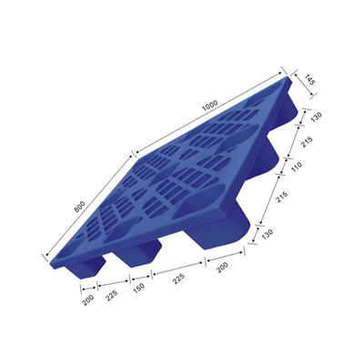 พาเลทพลาสติก PE 1000X800 500Kg การจัดการตามหลักสรีรศาสตร์แบบไดนามิกสำหรับคลังสินค้า