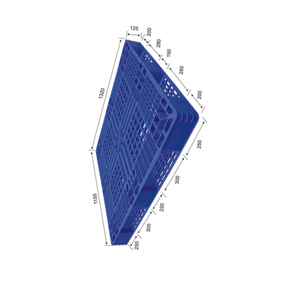 พาเลทพลาสติก HDPE Nestable รีไซเคิลได้ PP FM 4000Kg Static สำหรับ Port