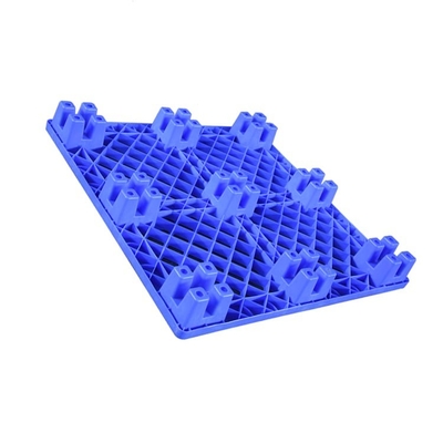 โหลดแบบไดนามิก 600Kg 1100 X 1100 พาเลทพลาสติก Nestable Blue HDPE สำหรับการแพทย์ / อาหาร