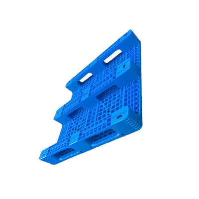 พาเลทพลาสติกกันลื่น HDPE PP สีน้ำเงิน 1100 X 1100 X 155 พาเลทพลาสติกสำหรับโรงงานอาหาร