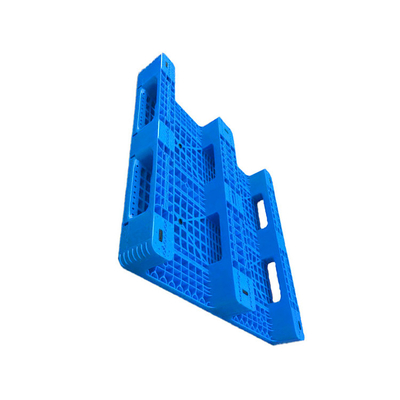 พาเลทพลาสติกรีไซเคิลได้โหลดคงที่ 6000Kg 43.3 X 43.3 HDPE สีน้ำเงินสำหรับโรงงานการแพทย์