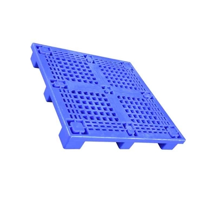 พาเลทพลาสติก HDPE สีน้ำเงิน 1000 X 1000 โหลด 0.6T สำหรับโรงงานการแพทย์ / อาหาร