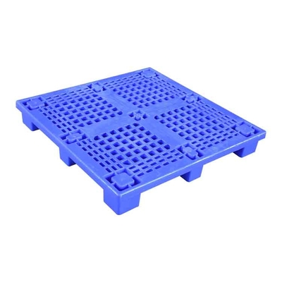 พาเลทพลาสติก HDPE สีน้ำเงิน 1000 X 1000 โหลด 0.6T สำหรับโรงงานการแพทย์ / อาหาร