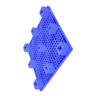 พาเลทแม่พิมพ์ฉีดแบน HDPE PE กริดสีน้ำเงิน 1000 X 1000 มม. Nestable สำหรับโรงงานอาหาร