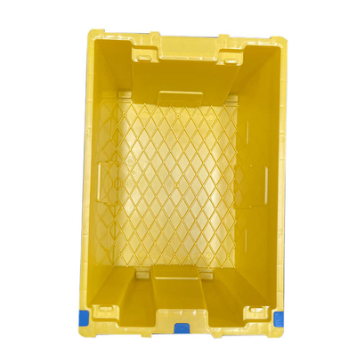 ลังพลาสติก HDPE สีเหลือง 60 X 40 X 27.5 ซม. Nestable Reusable