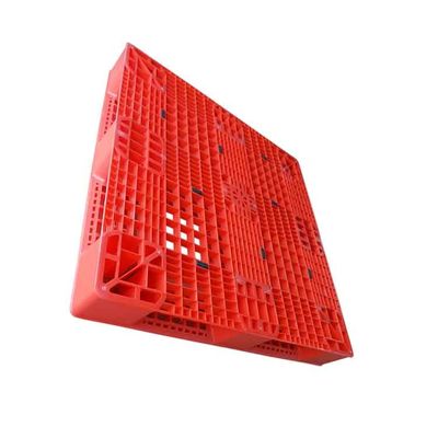 พาเลทพลาสติกอุตสาหกรรม 1100 X 1100 สีแดง HDPE