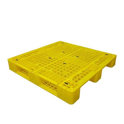 พาเลทพลาสติกสีเหลือง 110x110 ซม. พาเลทจัดเก็บพลาสติก Euro Style