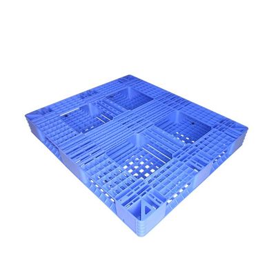 พาเลทพลาสติก PET แบบพลิกกลับด้านได้ สีฟ้า 130 X 110cm