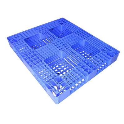 วางซ้อนกันได้ 3500Kg คลังสินค้าพาเลทพลาสติกสีน้ำเงิน 1000x1000