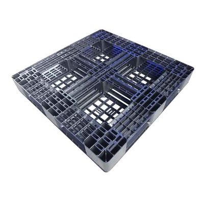 1100 X 1100 พาเลทพลาสติก สีดำ SGS Plastic Shipping Pallets