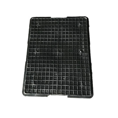 กล่องเก็บของพลาสติกสีดำ ESD 54x42 เป็นมิตรกับสิ่งแวดล้อมรีไซเคิลได้