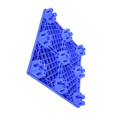 พาเลทพลาสติก PE หน้าเดียว 1100 X 1100 สำหรับคลังสินค้า 600Kg Dynamic Load