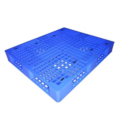 พาเลทพลาสติก HDPE 1.2x1m แท่นวางสินค้าแบบแข็งด้านบนสำหรับคลังสินค้า 0.8T Static Load