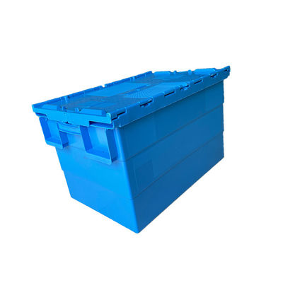 ISO9001 600x400 Blue HDPE พาเลทพลาสติก ESD สำหรับย้ายบ้านจัดเก็บไฟล์