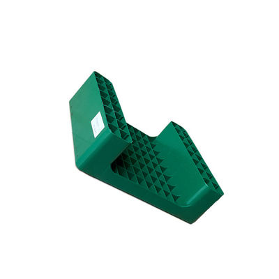 พาเลทพลาสติกวางซ้อนกันได้ HDPE 450x350 สีเขียวสำหรับพอร์ตคลังสินค้า