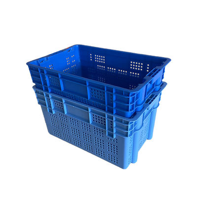 ลังซ้อนซ้อนพลาสติก HDPE 61x40 สำหรับตลาดคลังสินค้า