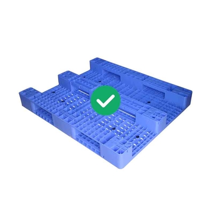 คลังสินค้าพาเลทพลาสติกที่ถูกสุขอนามัย Ergonomic Nestable HDPE 2000Kg Dynamic