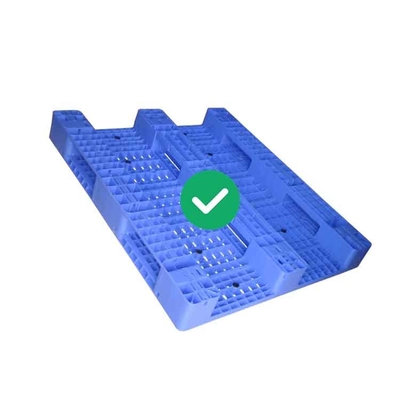 พาเลทแบบเปิดโล่งตามหลักสรีรศาสตร์ 1300x1100 PE 5000Kg Load Hygienic