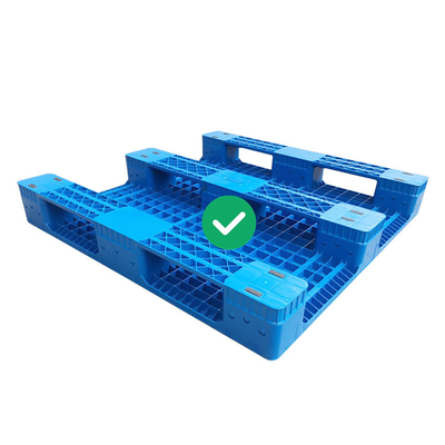 พาเลทพลาสติกฉีดขึ้นรูปที่ถูกสุขอนามัย HDPE 4T Static Load Rackable