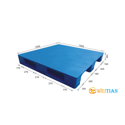 พาเลทพลาสติกซ้อนได้ HDPE 1200x1200 สำหรับงานหนักตามหลักสรีรศาสตร์