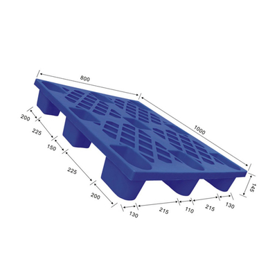 พาเลทพลาสติกคลังสินค้าขนาด 1000x800 การจัดการตามหลักสรีรศาสตร์ พาเลท HDPE เปิดดาดฟ้า