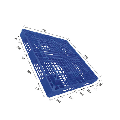 พาเลทพลาสติก PE ตามหลักสรีรศาสตร์ 1190x1150 Dynamic 1200Kg การลำเลียงแบบไม่มีรอยต่อ
