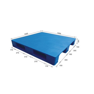 พาเลทพลาสติกแบบฉีดขึ้นรูป Nestable Reinforced 1.2T Dynamic Load
