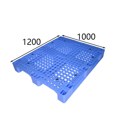 พาเลท HDPE แบบ Heavy Duty แบบ Heavy Duty แบบ Grid Blue Ingle ทนทานต่อแรงกระแทก