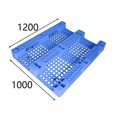 พาเลทพลาสติกสำหรับงานหนัก HDPE สีน้ำเงินขนาด 1200X1000 มม