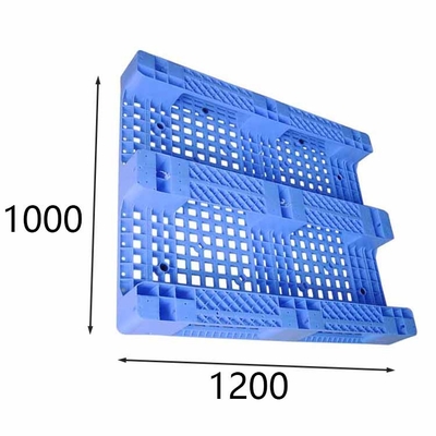 HDPE Material Rackable Plastic Pallets anti slip nobs โหลดไดนามิก 1500Kg