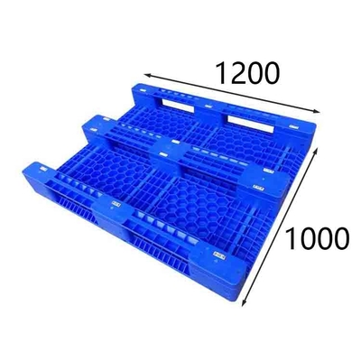 Polypropylene Double Face Pallet Economy PE Blue 1200 X 1000 สำหรับรถยก